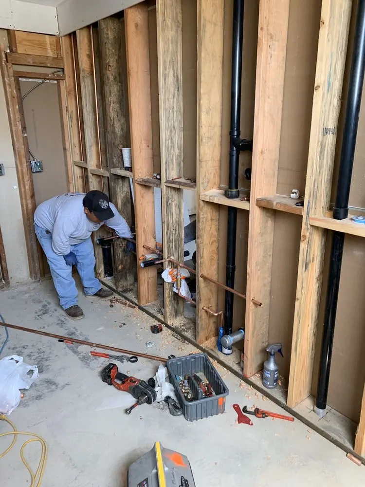 Commercial rough-in plumbing for Gas Line Repair in Sandy Hill